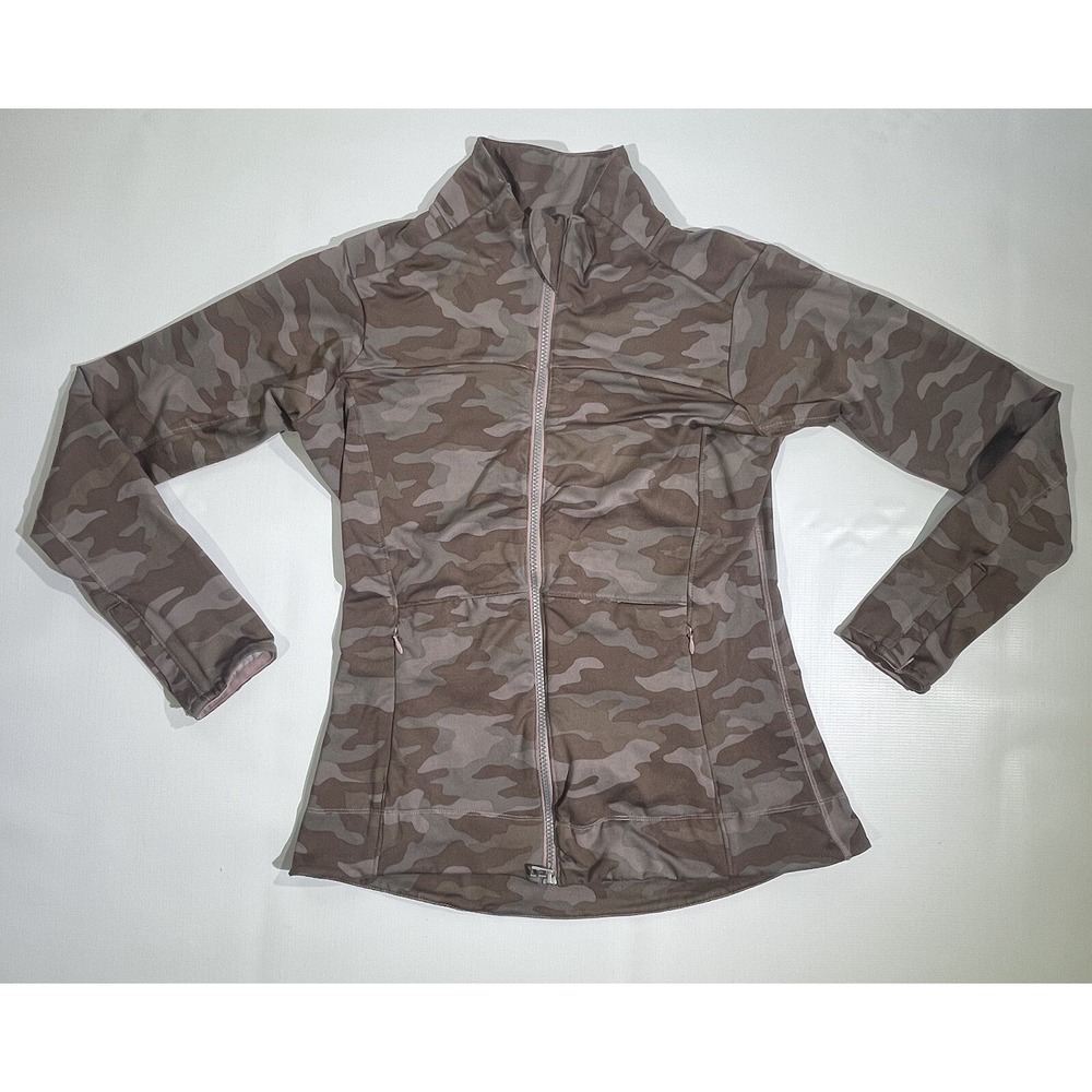 70 Degrees Life Women's Jacket Dark Blush Camo‎ Layering Jacket Medium
